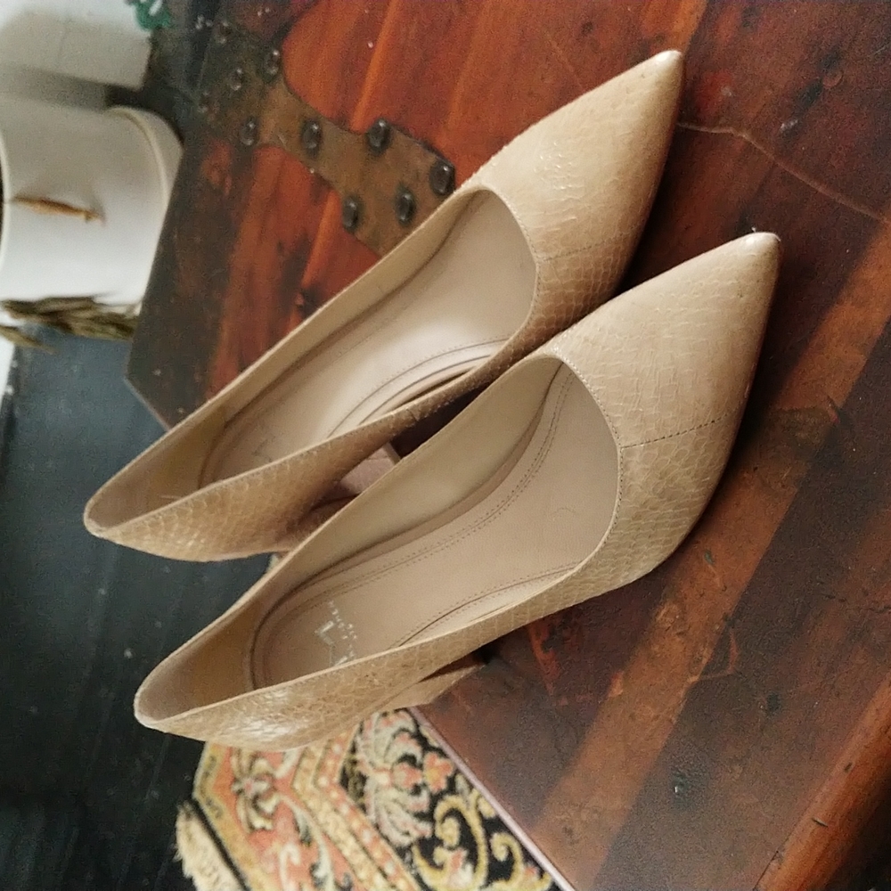 Marc Fisher Block Heels Snakeskin